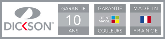 Garantie Dickson 10 ans sur les toiles de stores