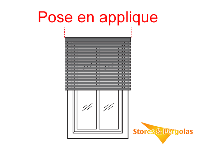 Pose d'un store intérieur en applique