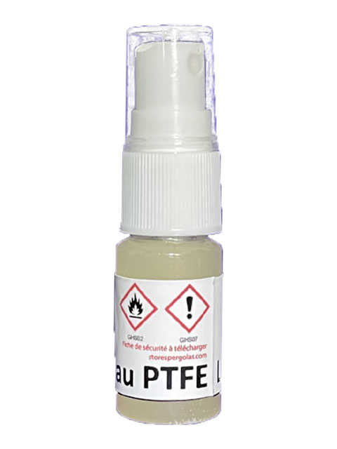 Lubrifiant sec au PTFE pour l'insertion des toiles de stores